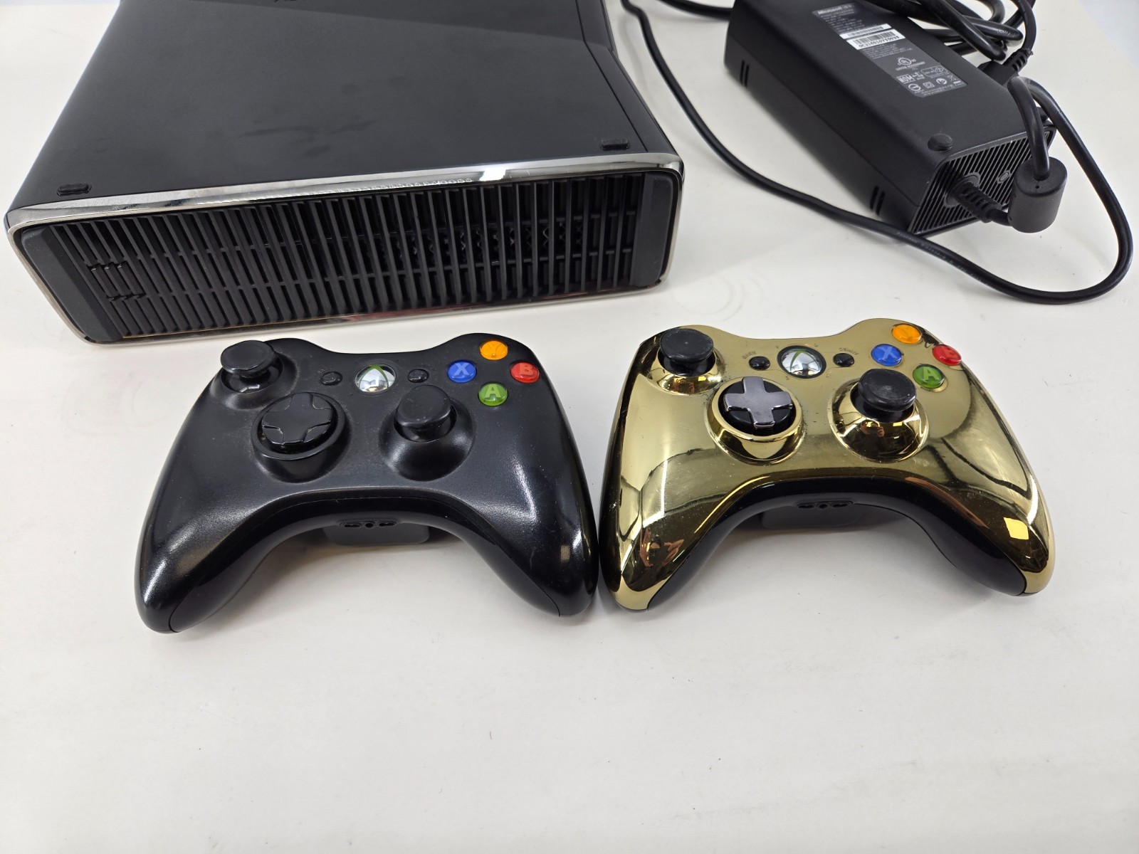 Microsoft Xbox 360 S Console 250GB with 2 Controllers & Power Adapter