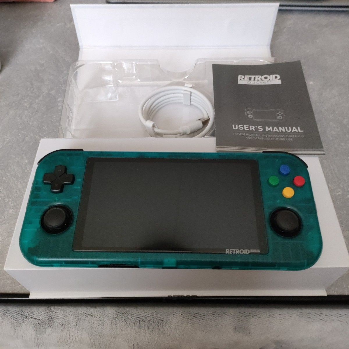 Retroid Pocket 3+ Clear Blue – Used (Good Condition) Tested and Working Android