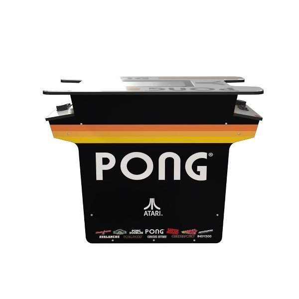 Arcade1Up Pong Head-to-Head Cocktail Arcade Table 12 Games