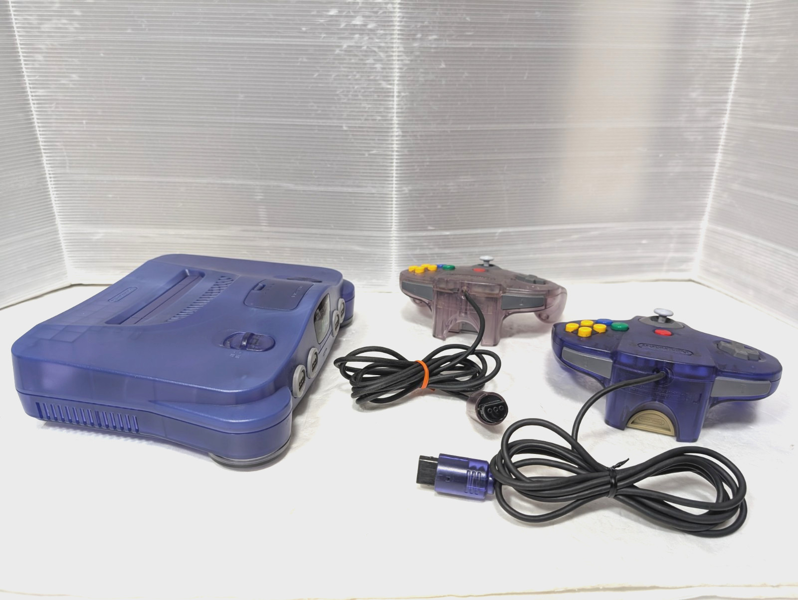 Nintendo 64 Region Free Console Midnight Blue 2controllers japan