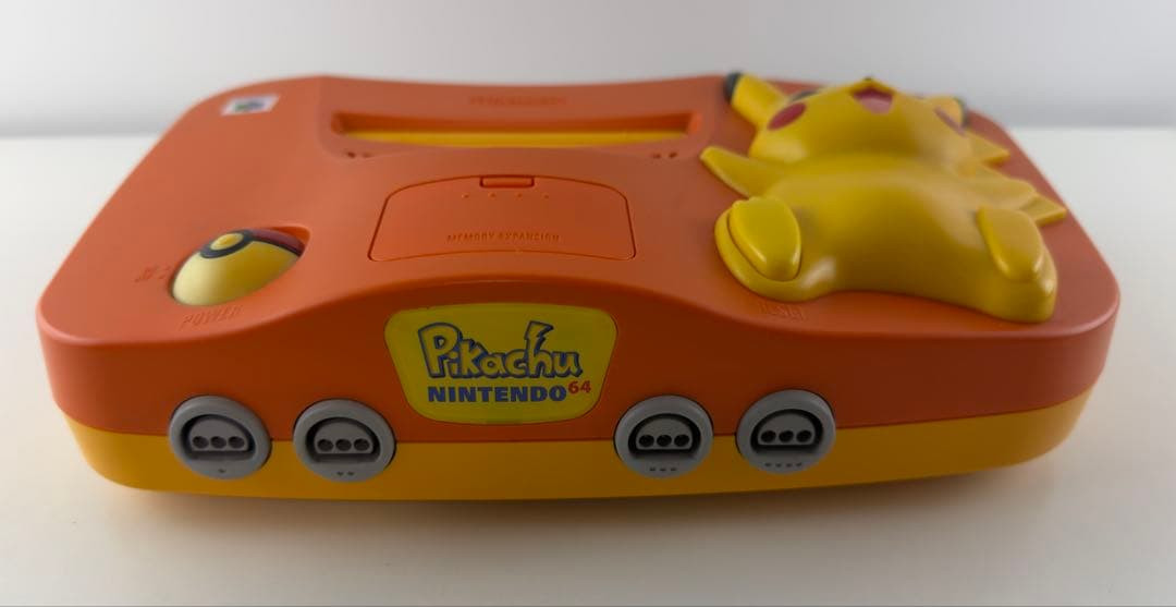 Nintendo 64 Pikachu Console System Boxed Pokemon Orange & Yellow Edition Used