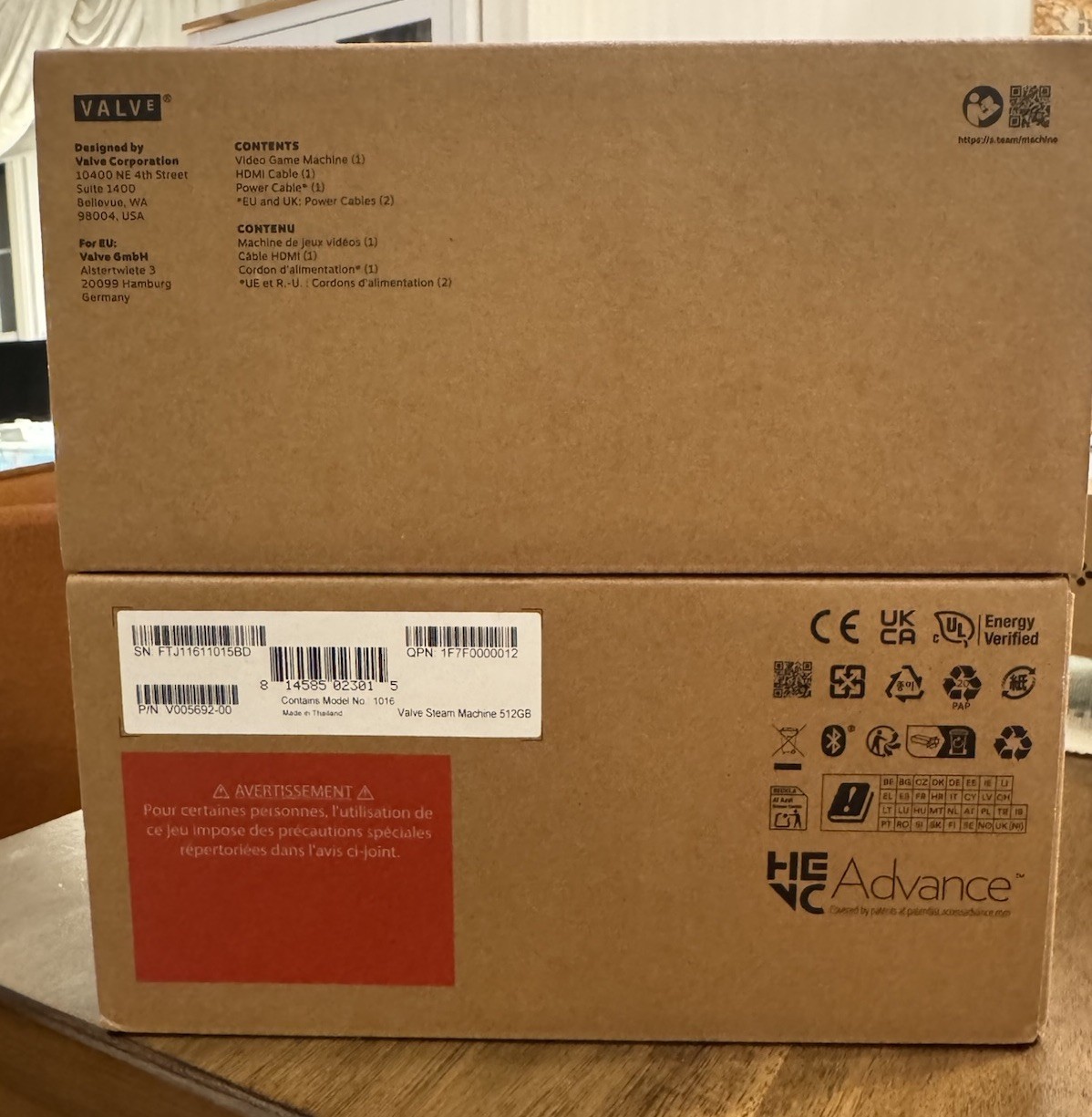 Valve Steam Machine 512GB Brand New Sealed No Controller & 1TB Samsung Evo Plus