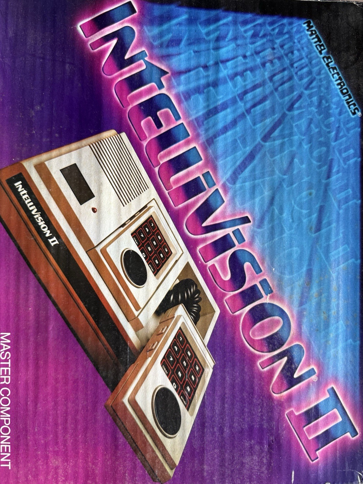 Mattel Intellivision II Home Console Beige RF with Controllers & Original Box