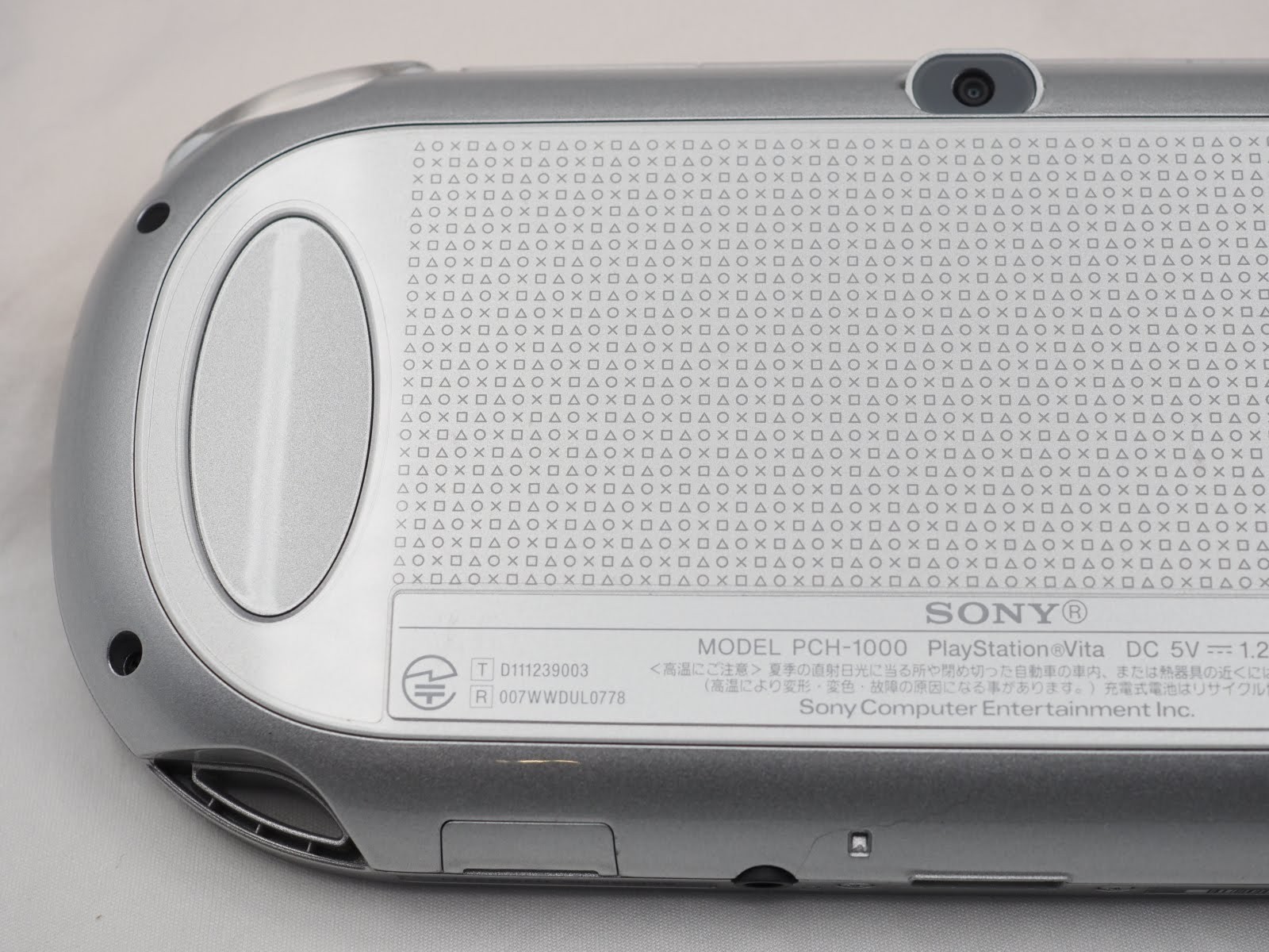 -Near Mint- PS Vita Ice Silver PCH 10007 Console Charger w/Box PSV Fat US Seller