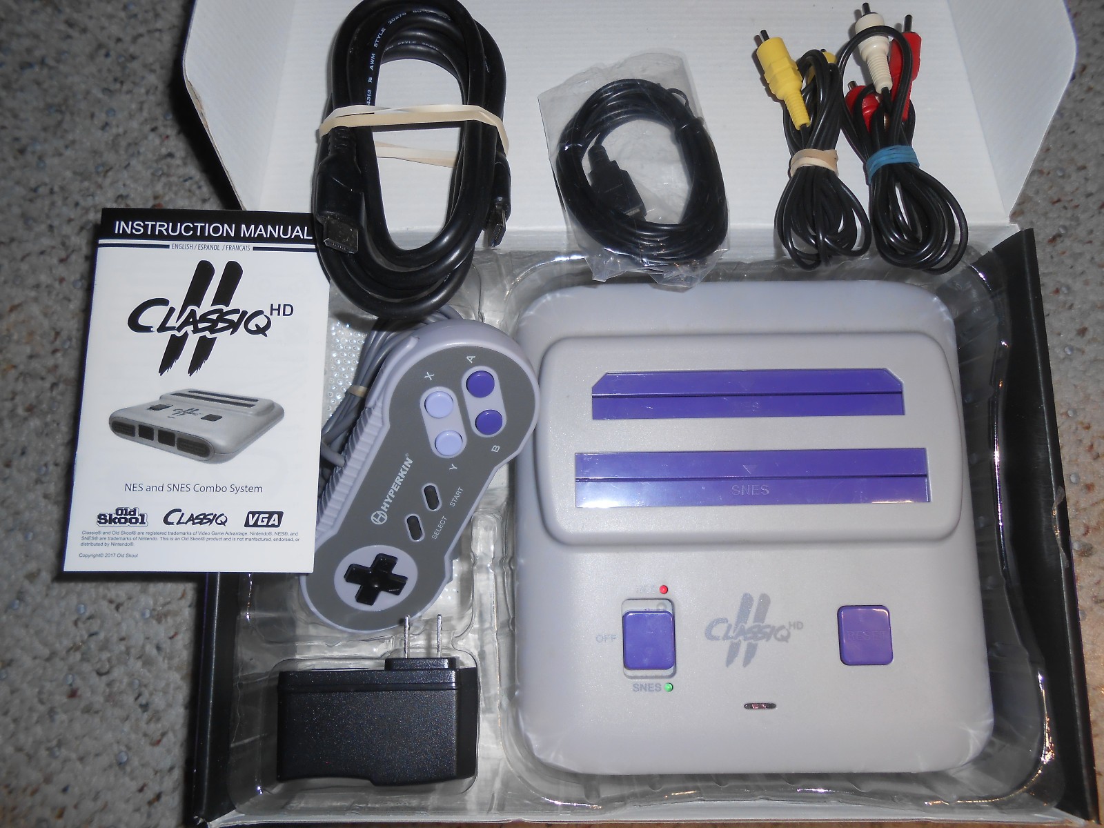 Classiq 2 Twin Video Game Console HD 720p SNES/NES OLD SKOOL NTSC PAL HDMI