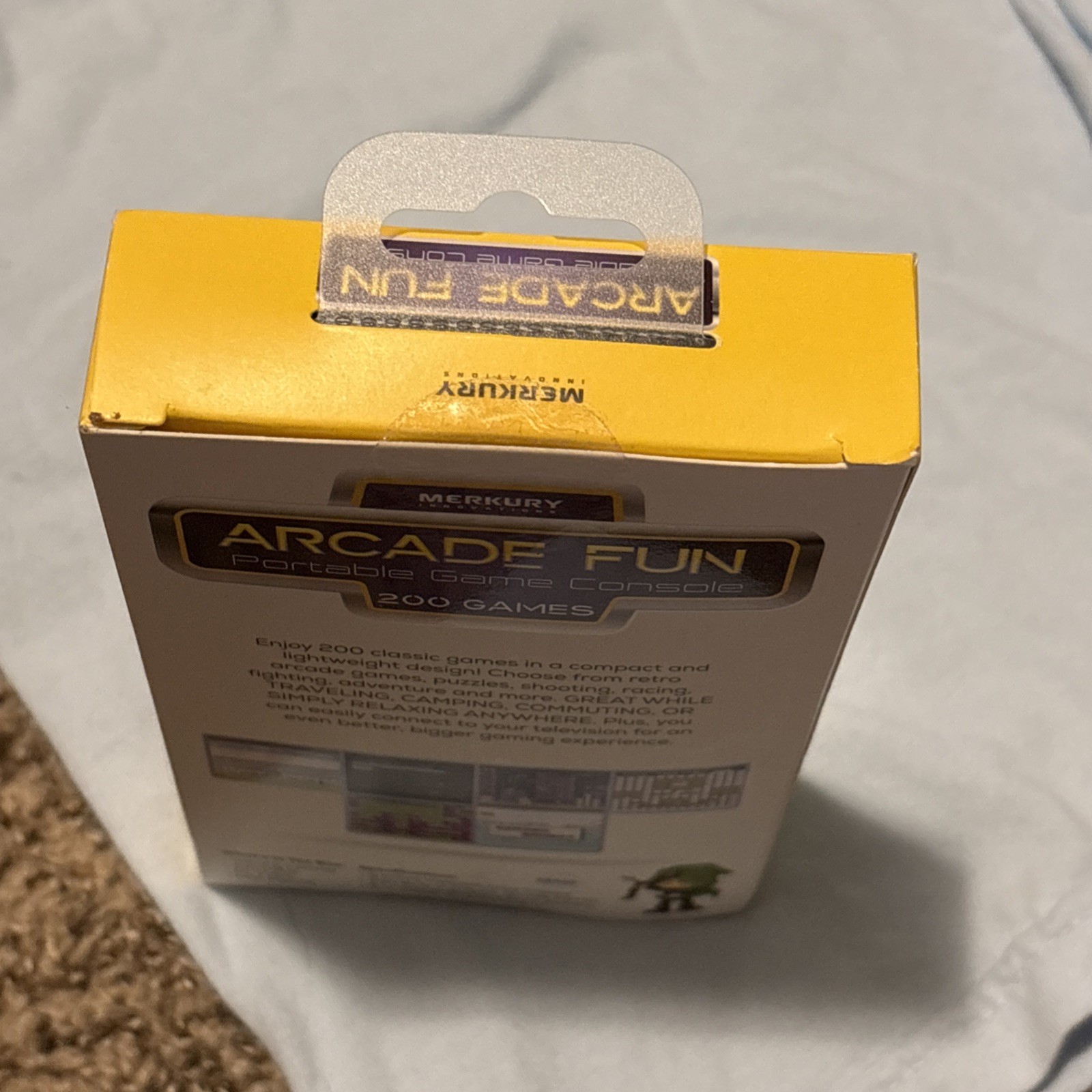 Arcade Portable Game Console Game Boy Style 200 Games Merkury Innovations