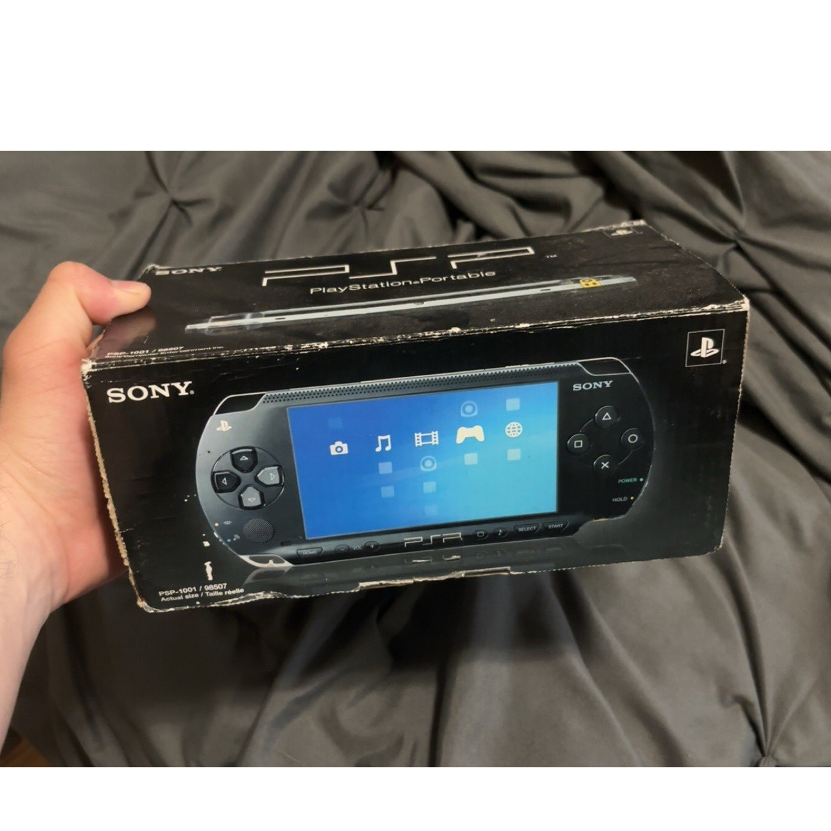 Sony PSP-1001 Handheld System Black Wi-Fi Capability Headphone Jack