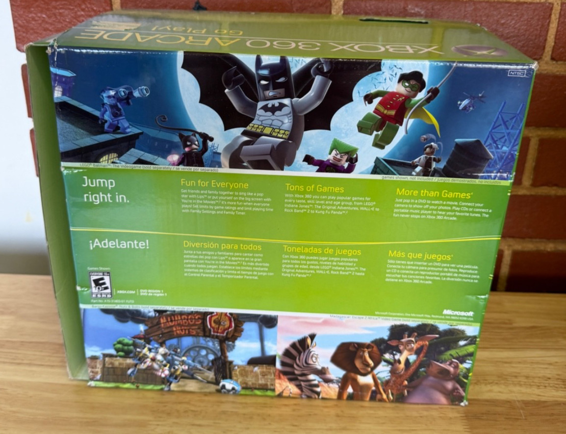 Xbox 360 Arcade Console Cib XGX-00001 256 MB Mint CIB