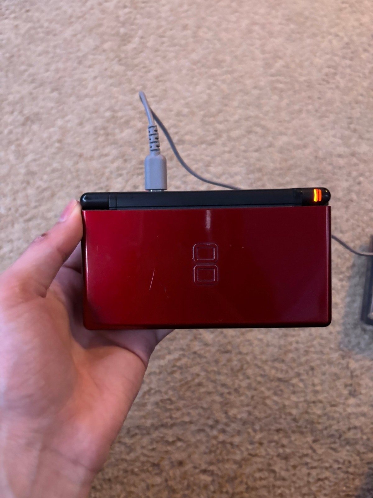 Nintendo DS Lite – Crimson Red/Black – Charger & Stylus Included