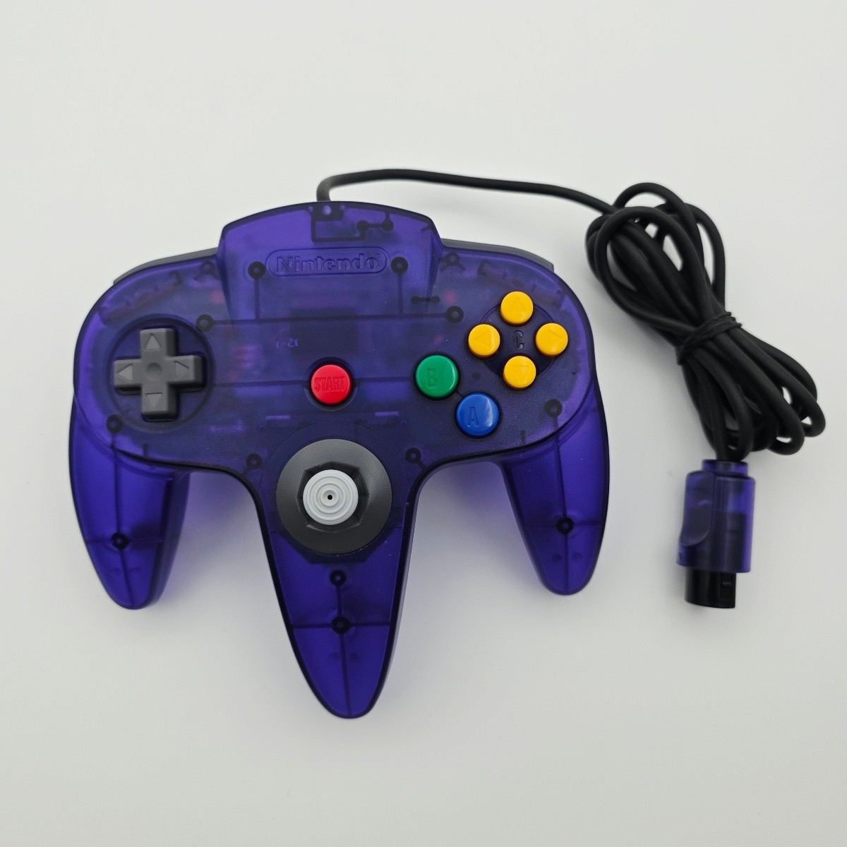Nintendo 64 Translucent Grape Purple Funtastic Console with Controller Power AV
