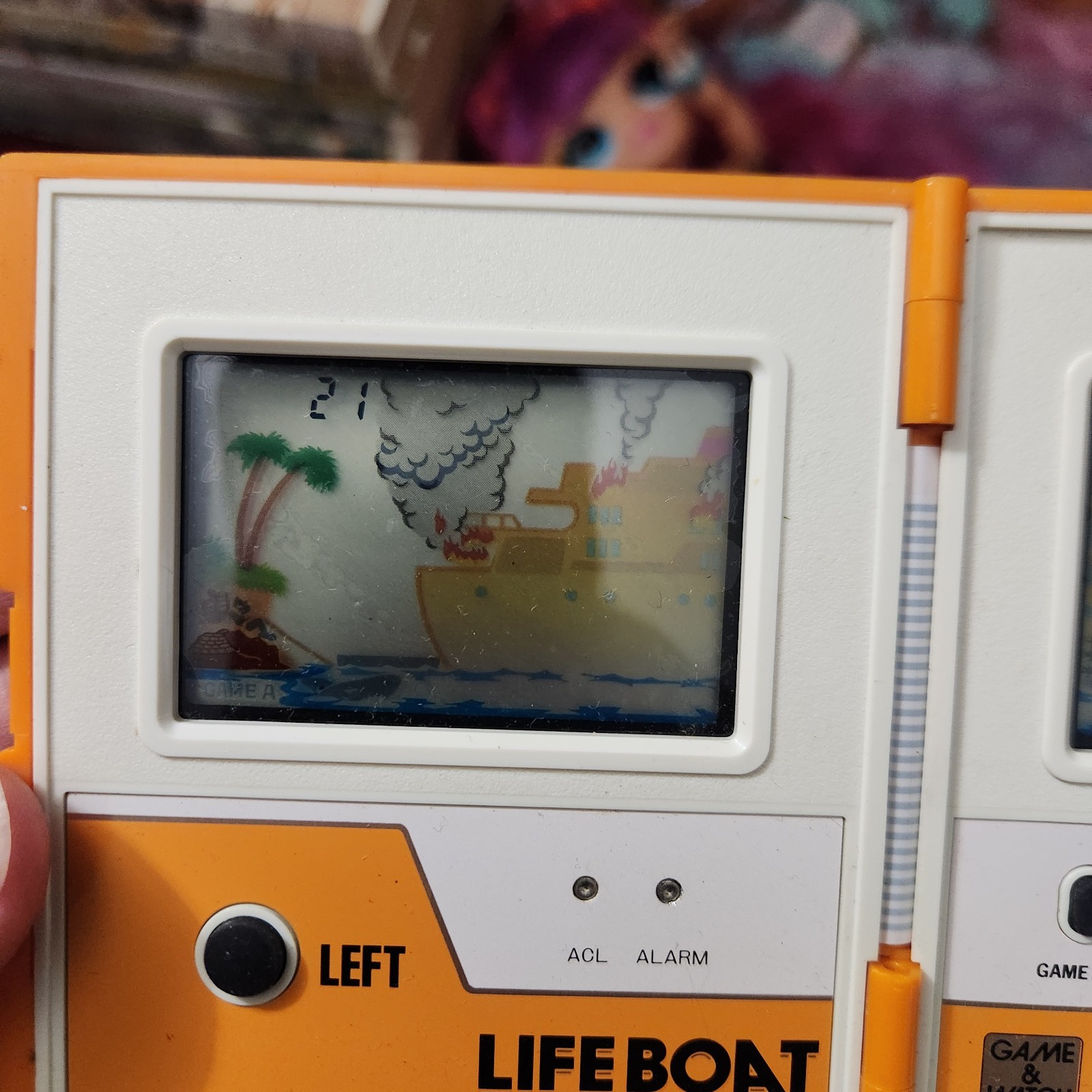 Nintendo Game & Watch Lifeboat Multiscreen Handheld Game Console Japan 1983