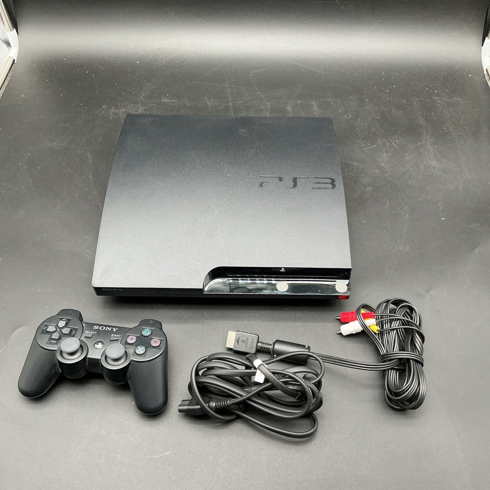 Sony PlayStation 3 PS3 Slim Console 250GB (2001B) w/Controller & Cables Working!