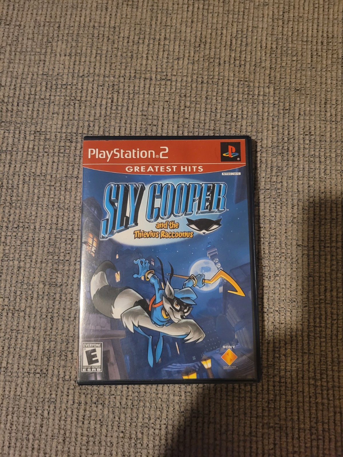 Sony PlayStation 2 Slim Power Cord with 2 Controllers And Sly Cooper