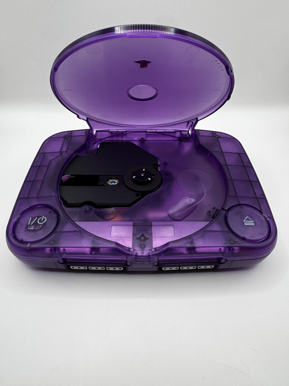 Sony Playstation 1 PS1 Slim Console Transparent Purple W/ Power & AV Cable