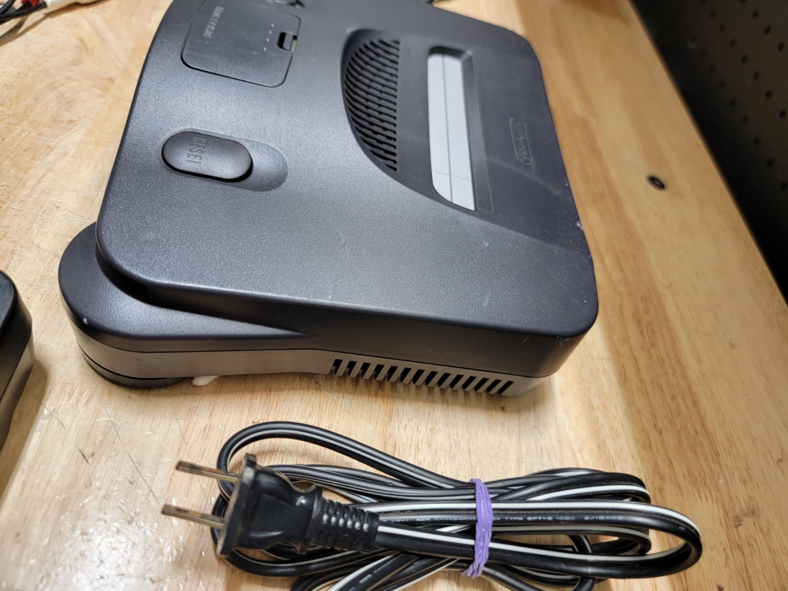 Nintendo 64, N64 System Console Bundle W/ Purple Controller ALL OEM PARTS *READ*