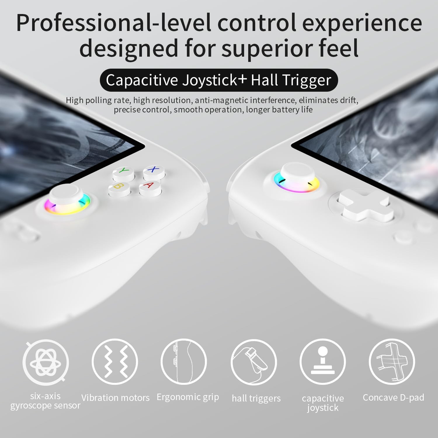 Android 14 Handheld Game Console RG557 AMOLED 5.48