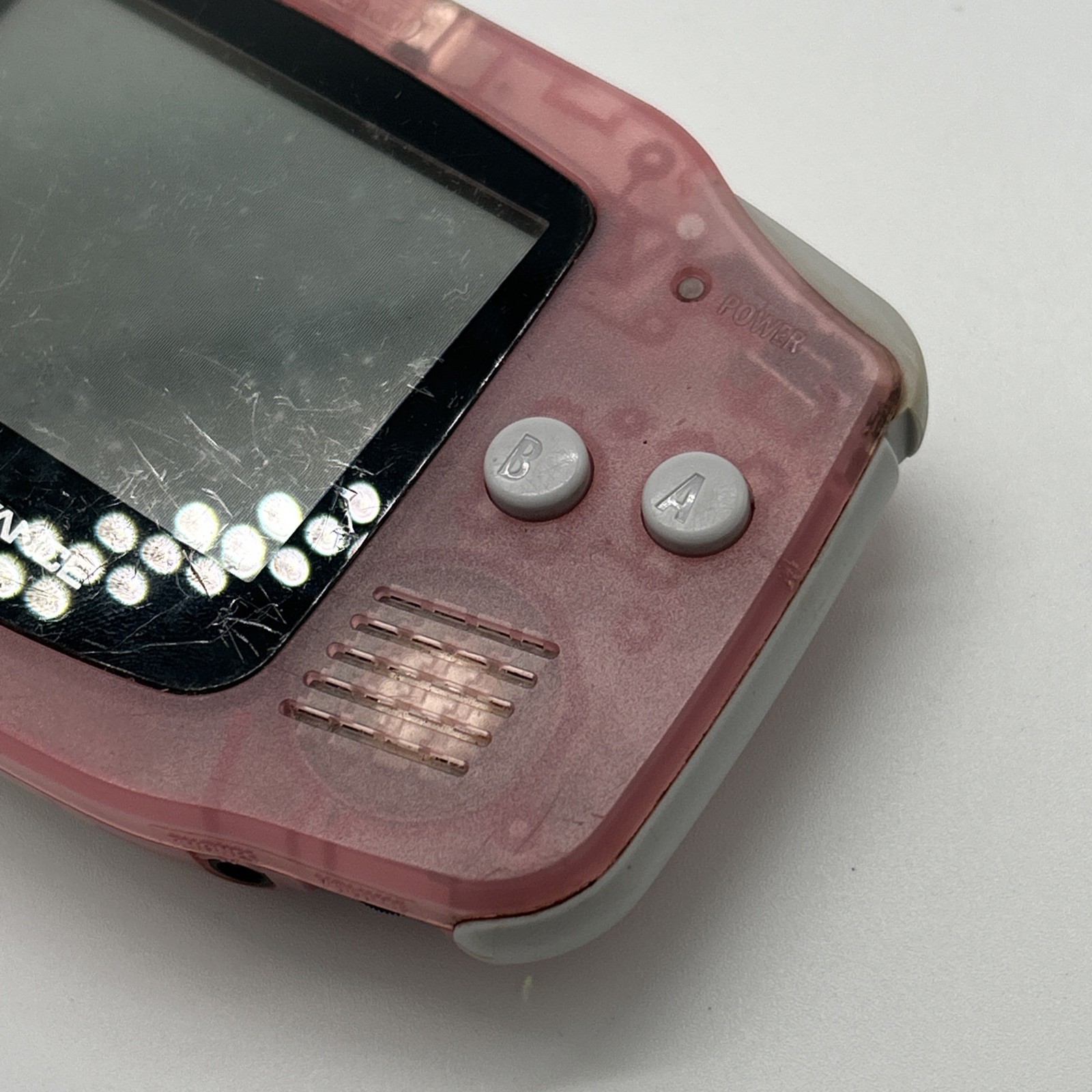 Nintendo Gameboy Advance AGB-001 Fuchsia Pink Clear – Tested Working See Video