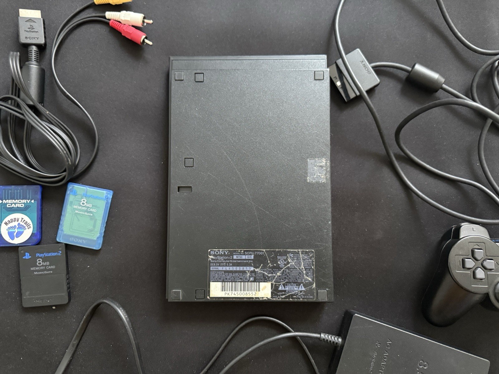 Sony PlayStation 2 Slim Bundle with 22 PS1 and PS2 Games | Tested and Working!