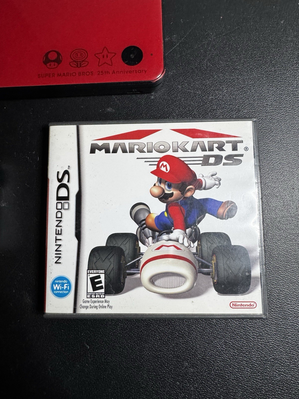 Nintendo DSi XL Super Mario 25th Anniversary Red W/ Charger Mario Kart Tested