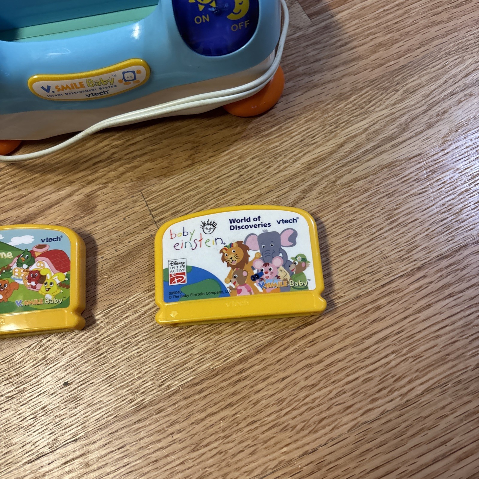 VTech VSmile Baby Infant Development System Console With 2 Games WORKS