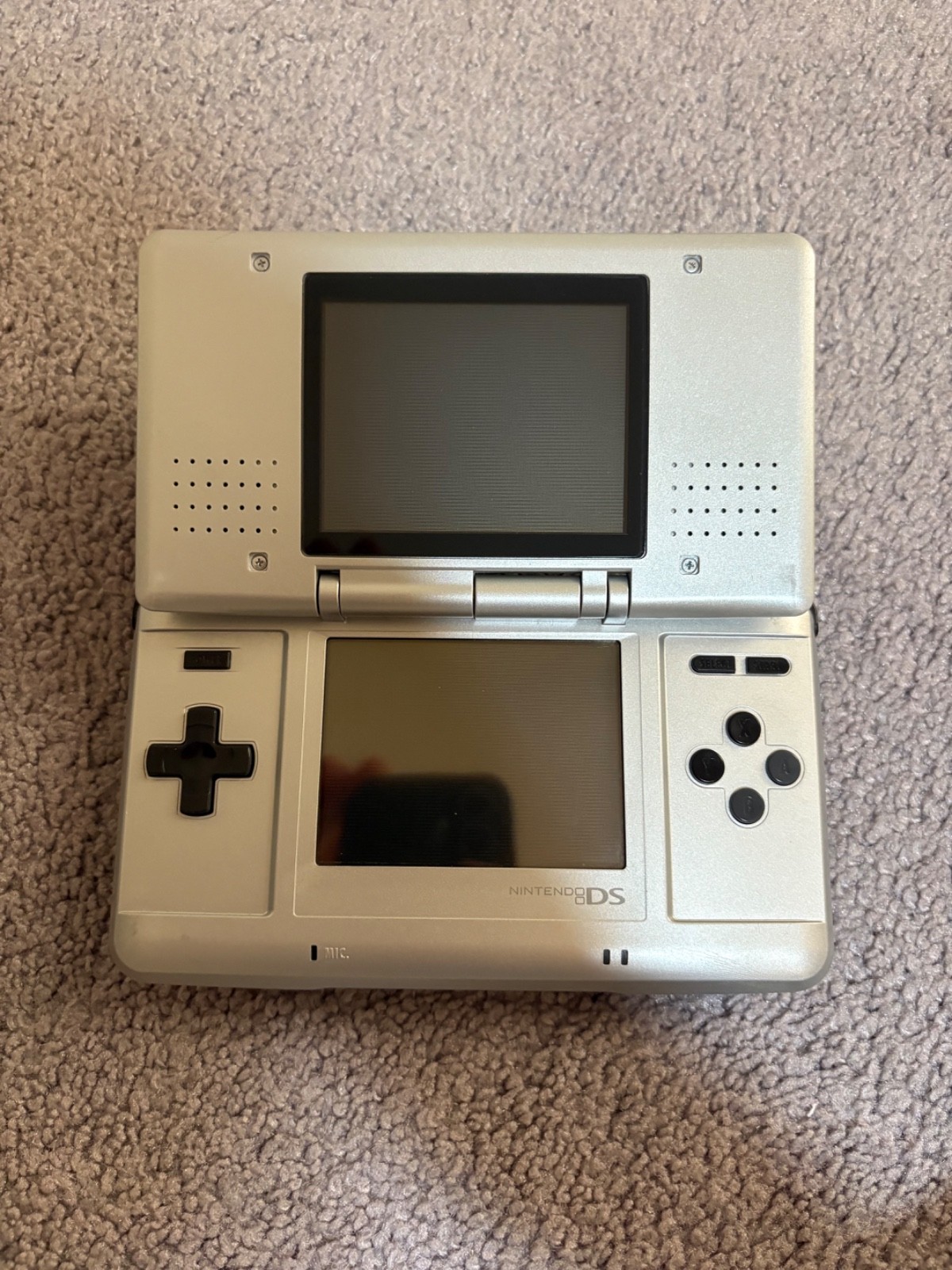 Nintendo DS Silver Handheld System – Great Condition! – TESTED AND WORKING (#1)