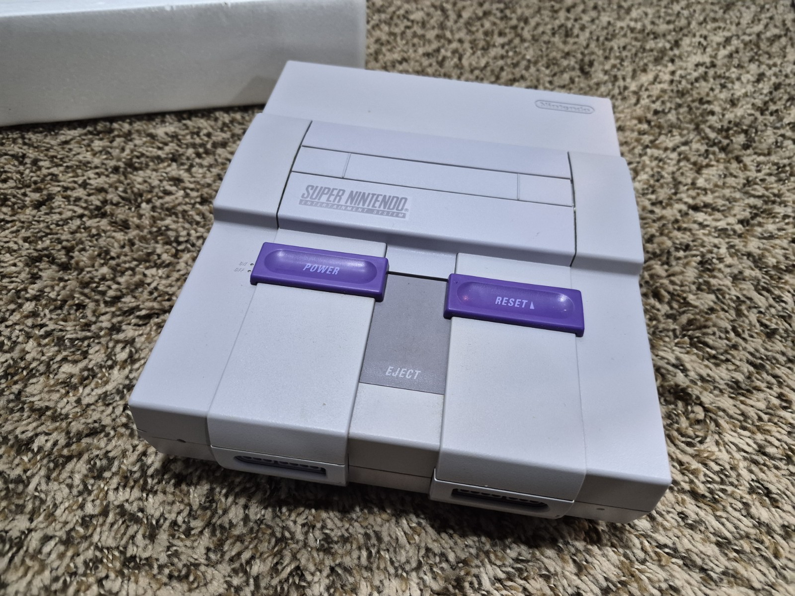 Super Nintendo SNES Console MARIO WORLD SET CIB Complete Box NICE SHAPE!
