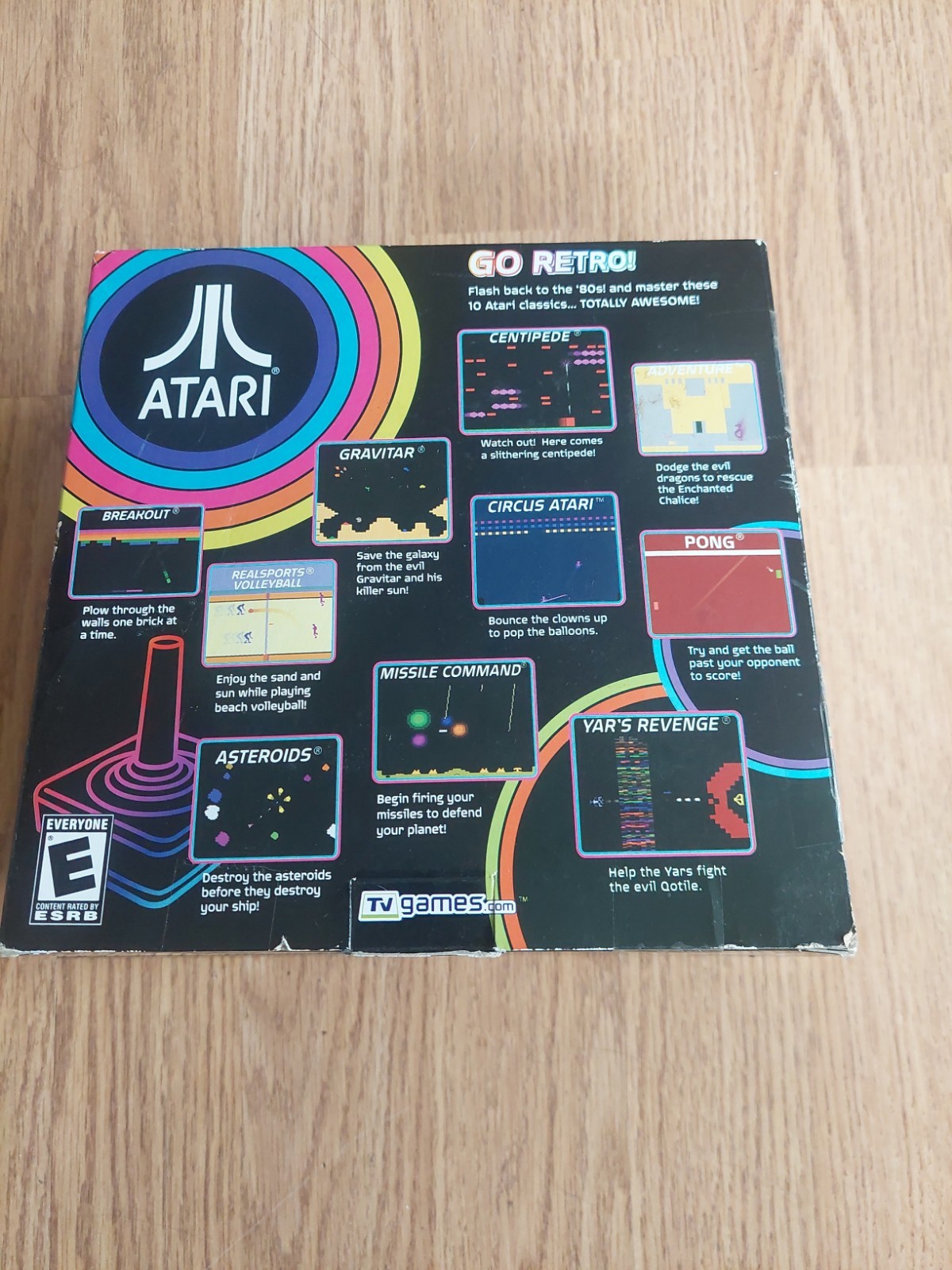 Atari Plug And Play TV Games 10 Fun Classic Video Games 2009 Jakks Pacific – NIB