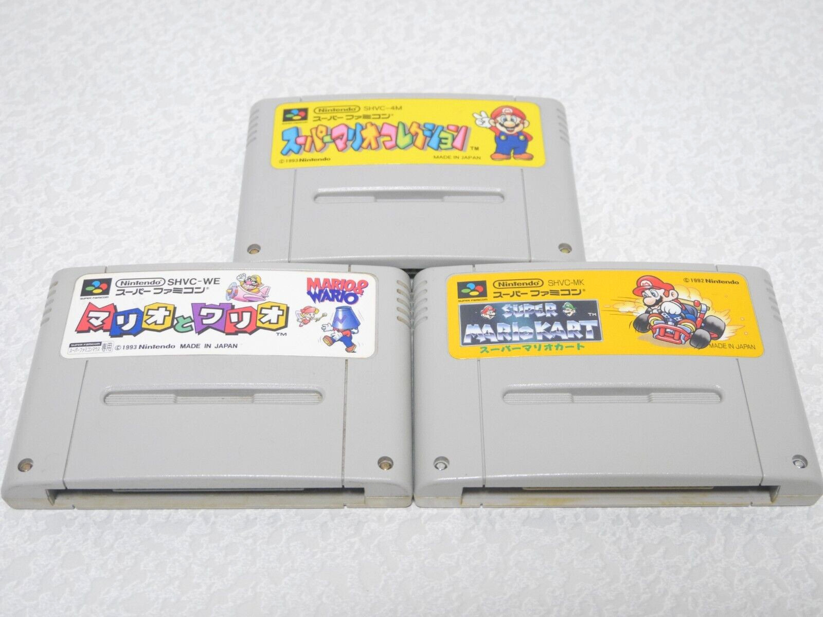 Nintendo Super Famicom SFC SNEC Bundle 6 games Super Mario ver. Free shipping
