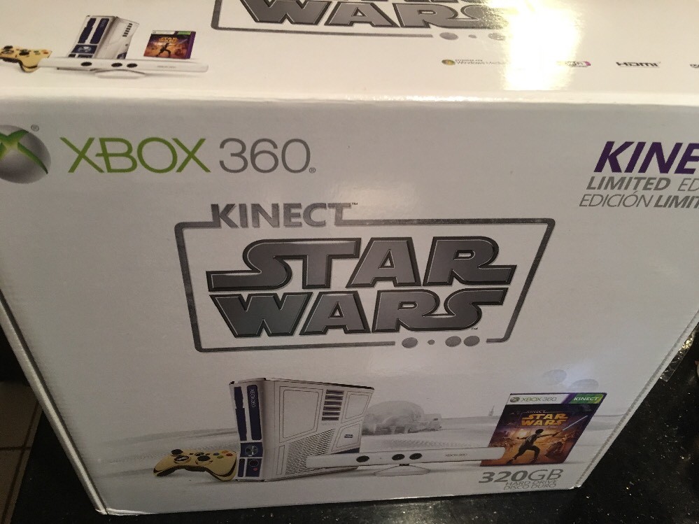 Microsoft Xbox 360 Kinect Star Wars Limited Edition 320GB White Console Sealed