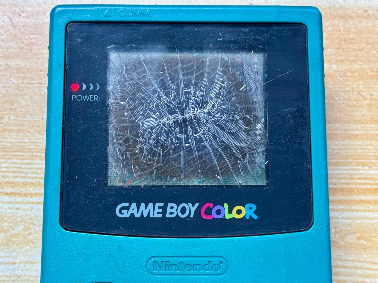 Nintendo Gameboy Color CGB-001 Pearl Ocean Ice Teal Handheld System Console GBC