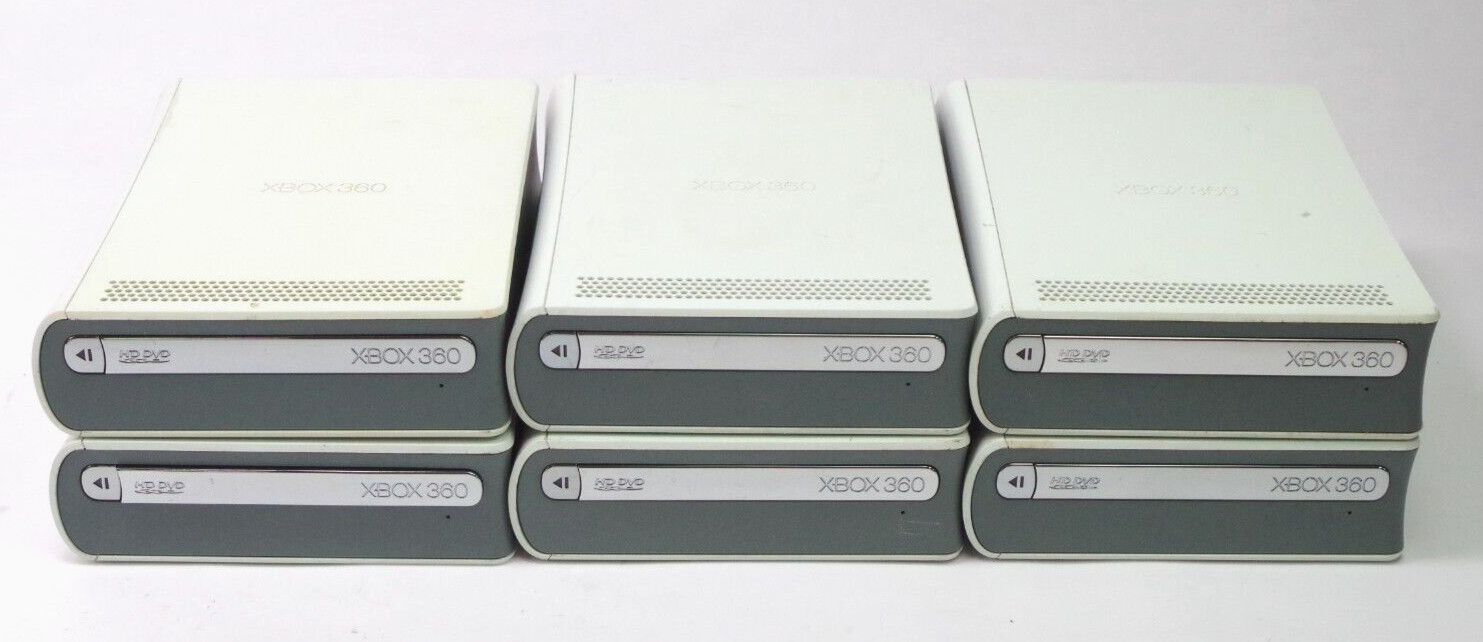 Lot of 6 Microsoft Xbox 360 X809507-006 Wxternal HD DVD Players AS IS UNTESTED