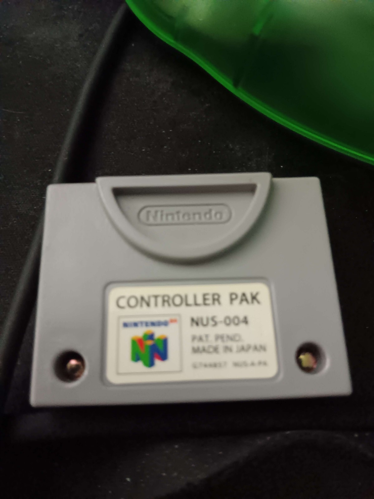 Nintendo 64 Funtastic Jungle Green Bundle controller pak and memory expansion