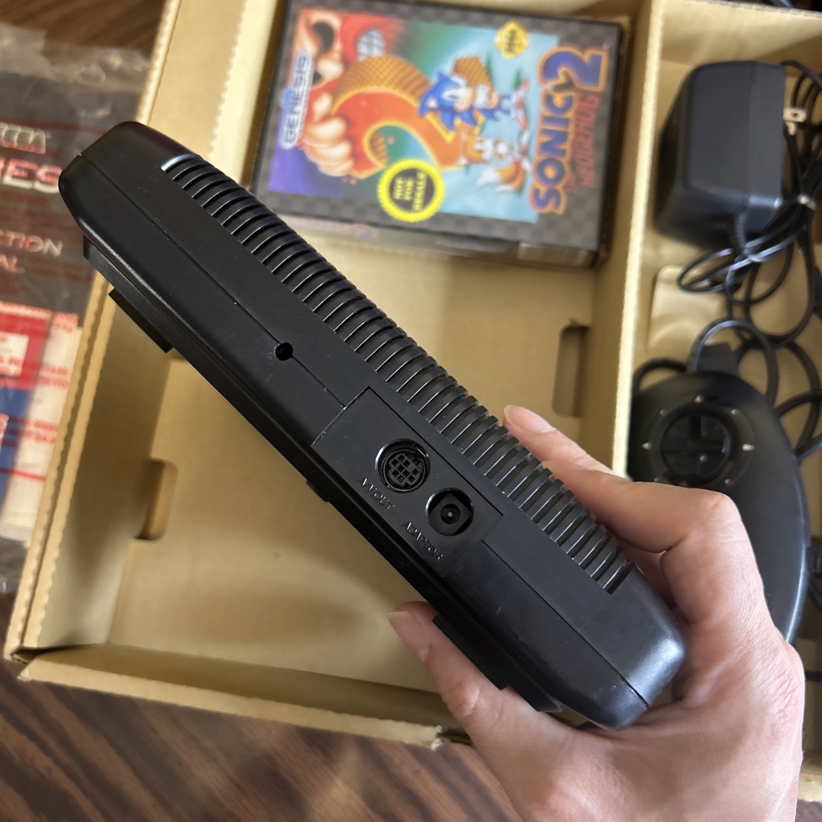 Sega Genesis Model 2 Console Complete in Box Sonic 2 Bundle Manual Reg Card Post