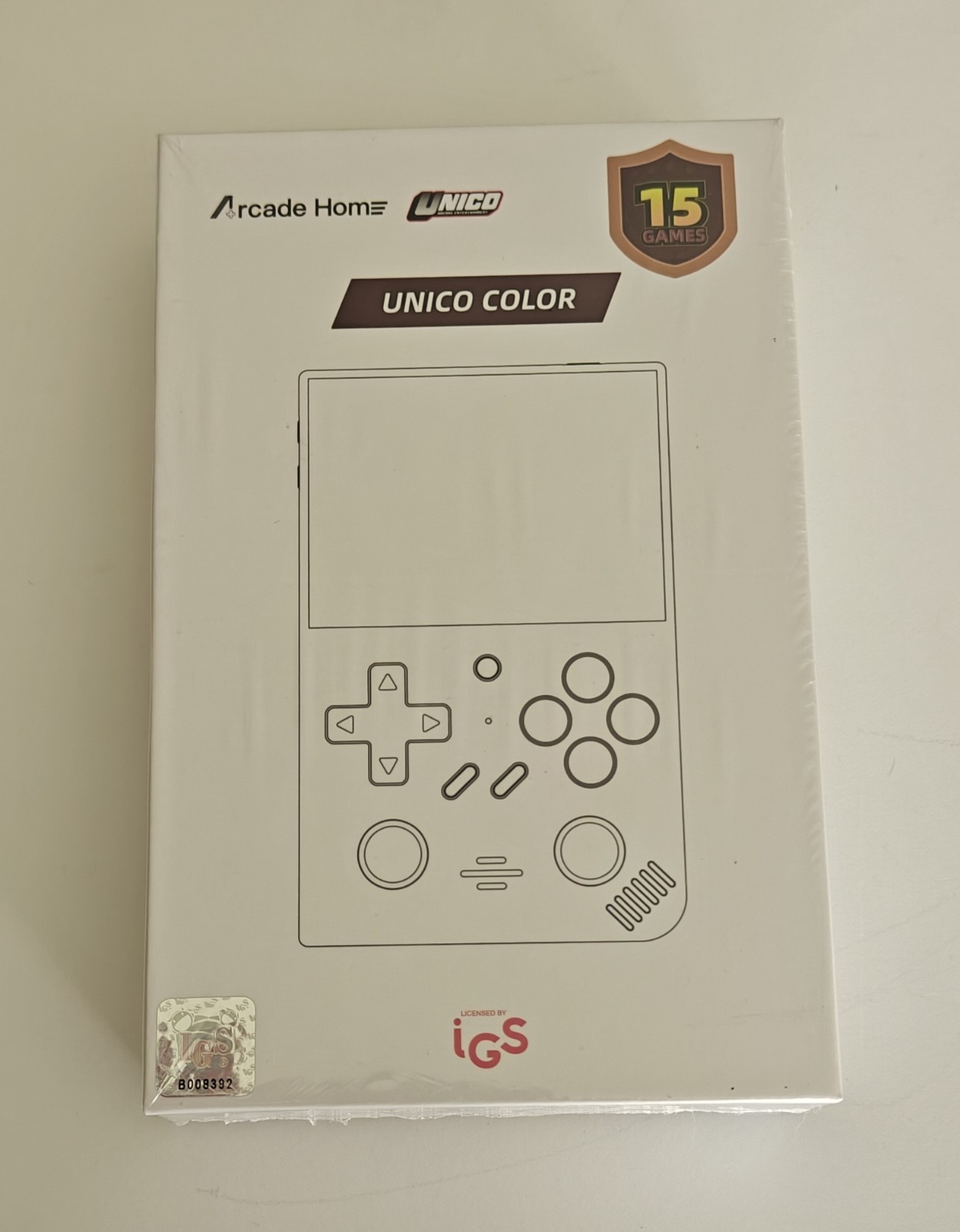 UNICO Color Retro Handheld Console 15 IGS Arcade Games 3.5″ Red