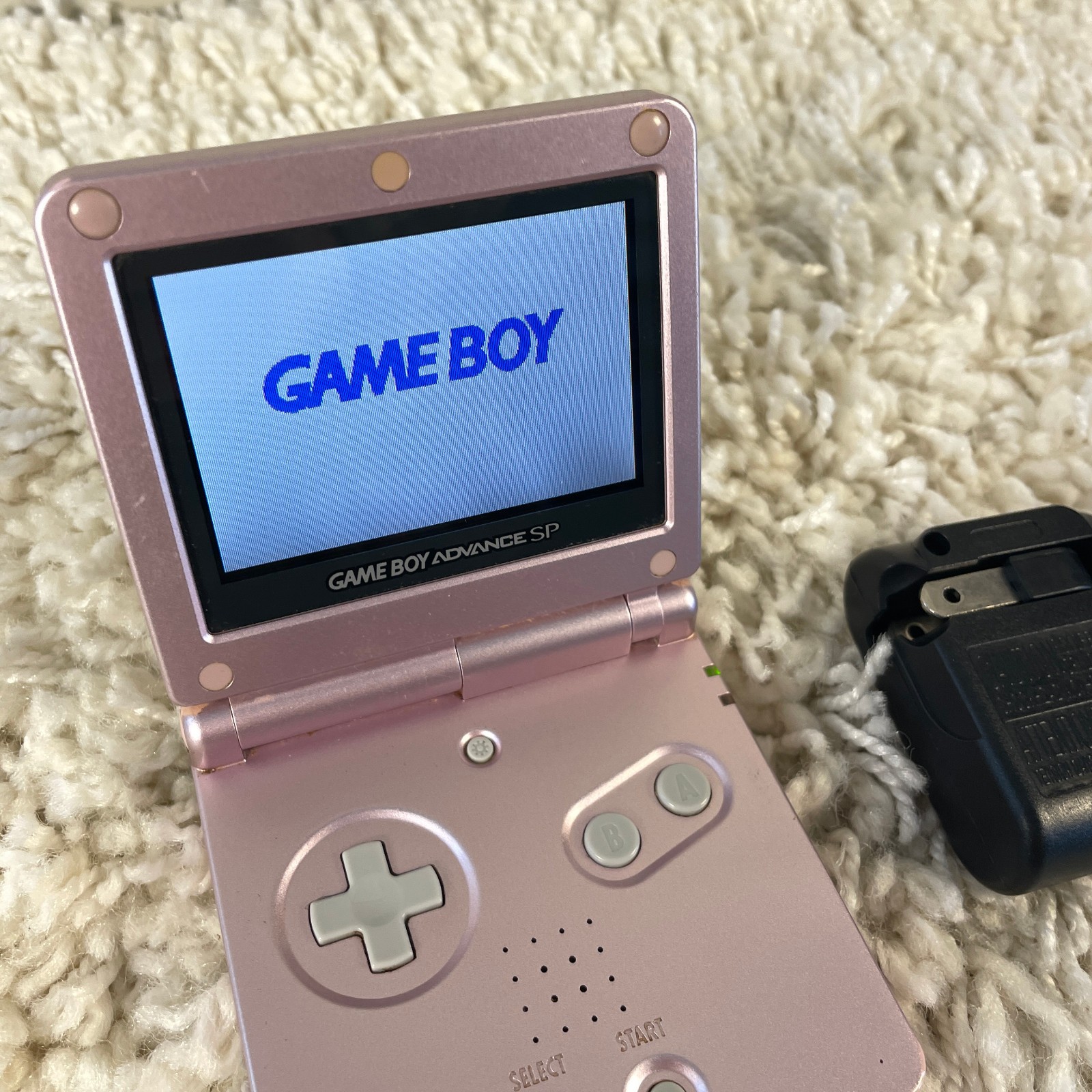 Nintendo Gameboy Advance GBA SP Handheld System Pearl Pink Model AGS-101 Tested