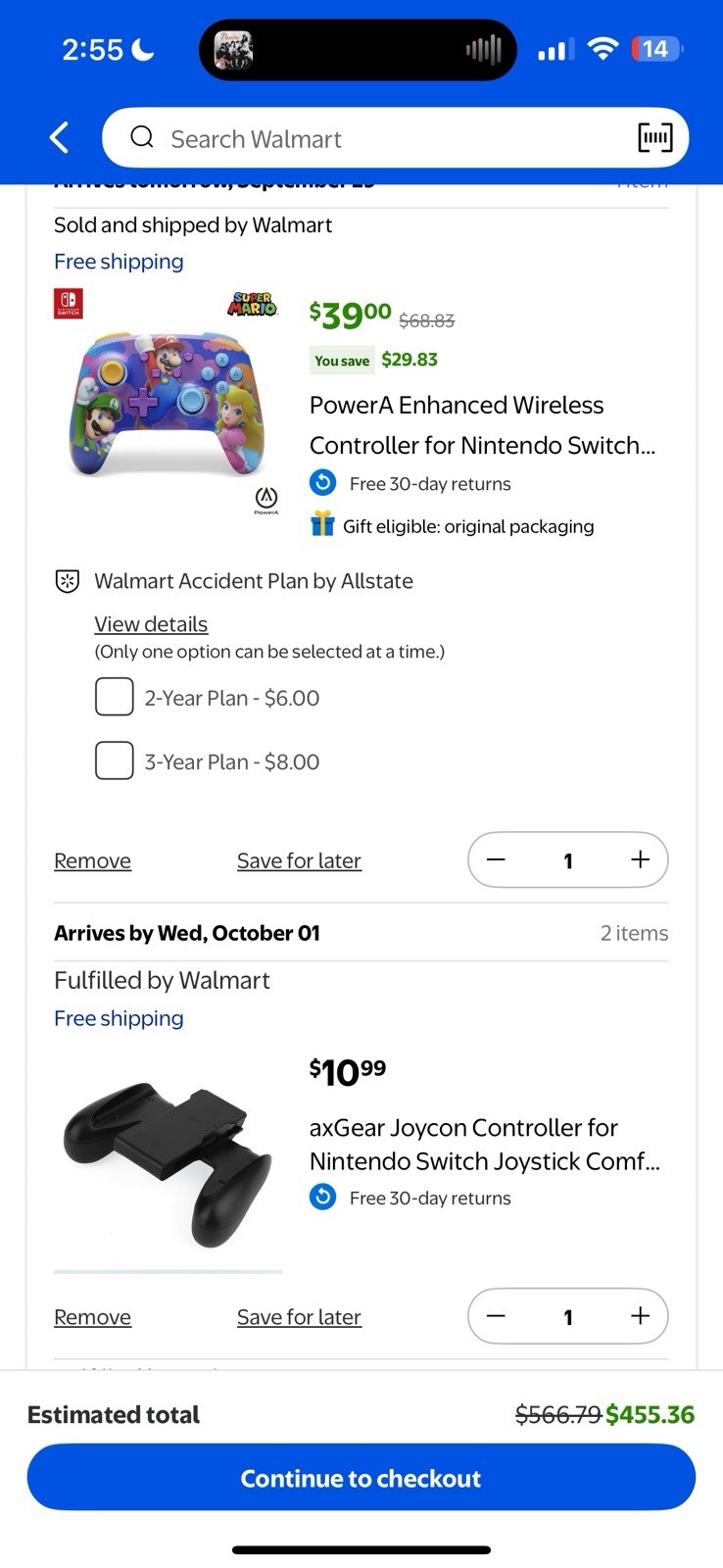 Nintendo Switch with Blue and Red Joy-Con Controllers and Mario Kart 8 – Black