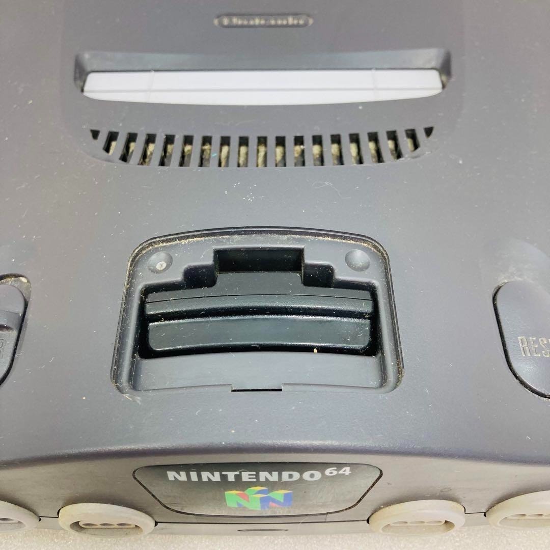 Nintendo 64 N64 Black NUS-001 Console w/Box, Accessories Used Tested Japan