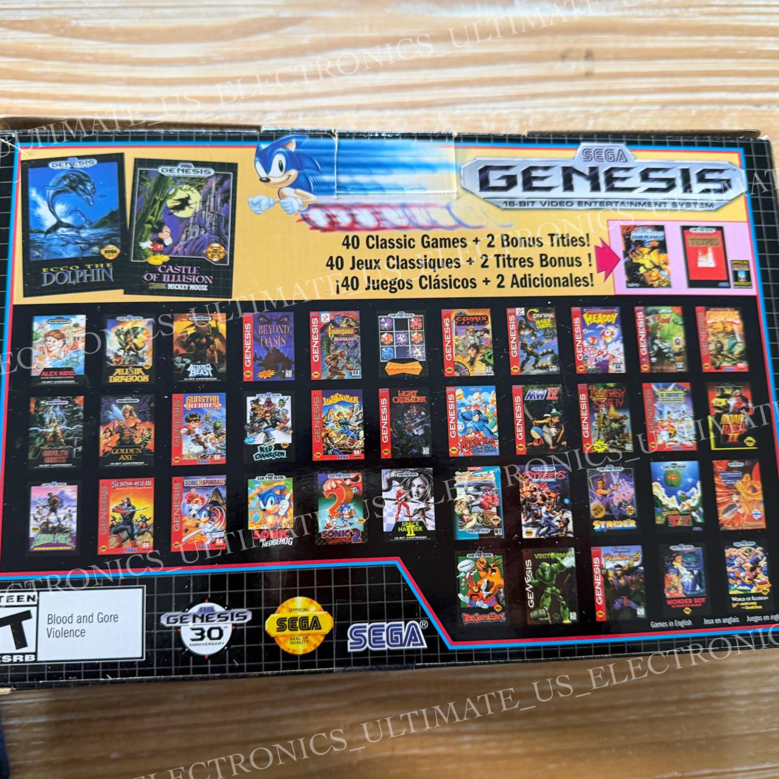 SEGA GENESIS Mini By SEGA Console 40 GAMES 30 Years Anniversary 2019 Edition New