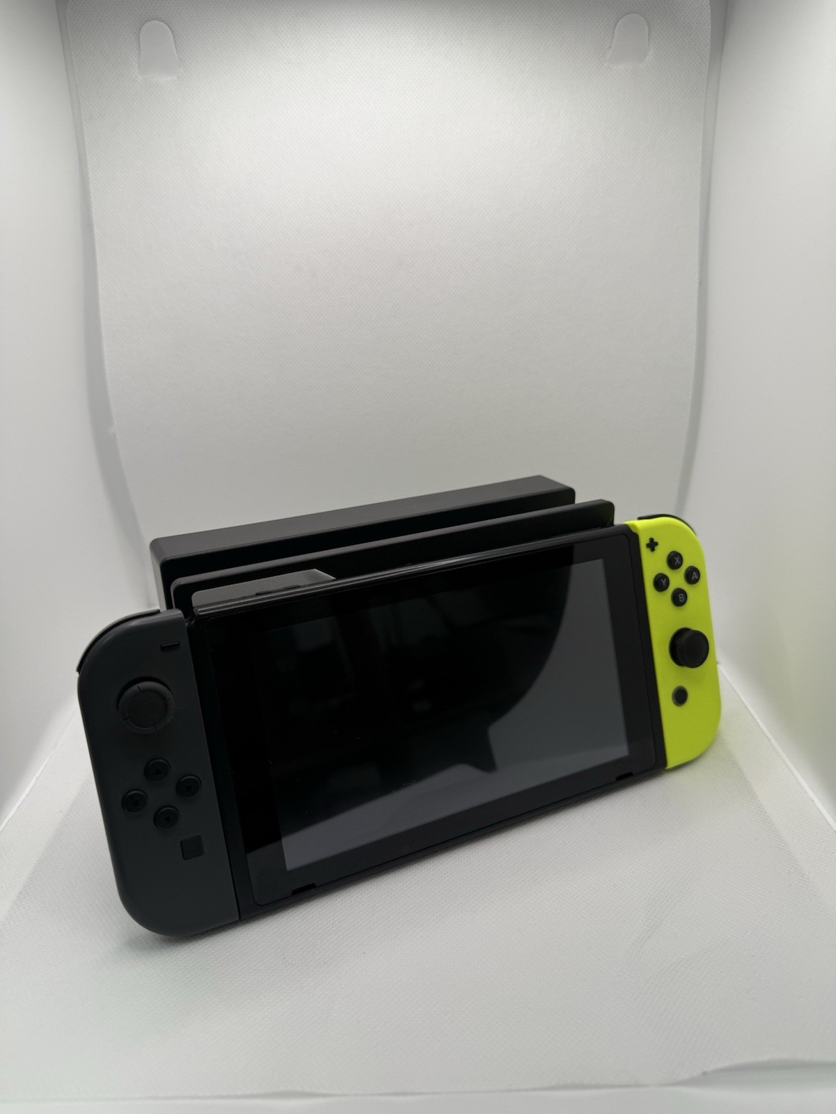 Nintendo Switch Console Black w/ Neon Yellow Joy-Con, 32GB 1080p Wi-Fi USB-C