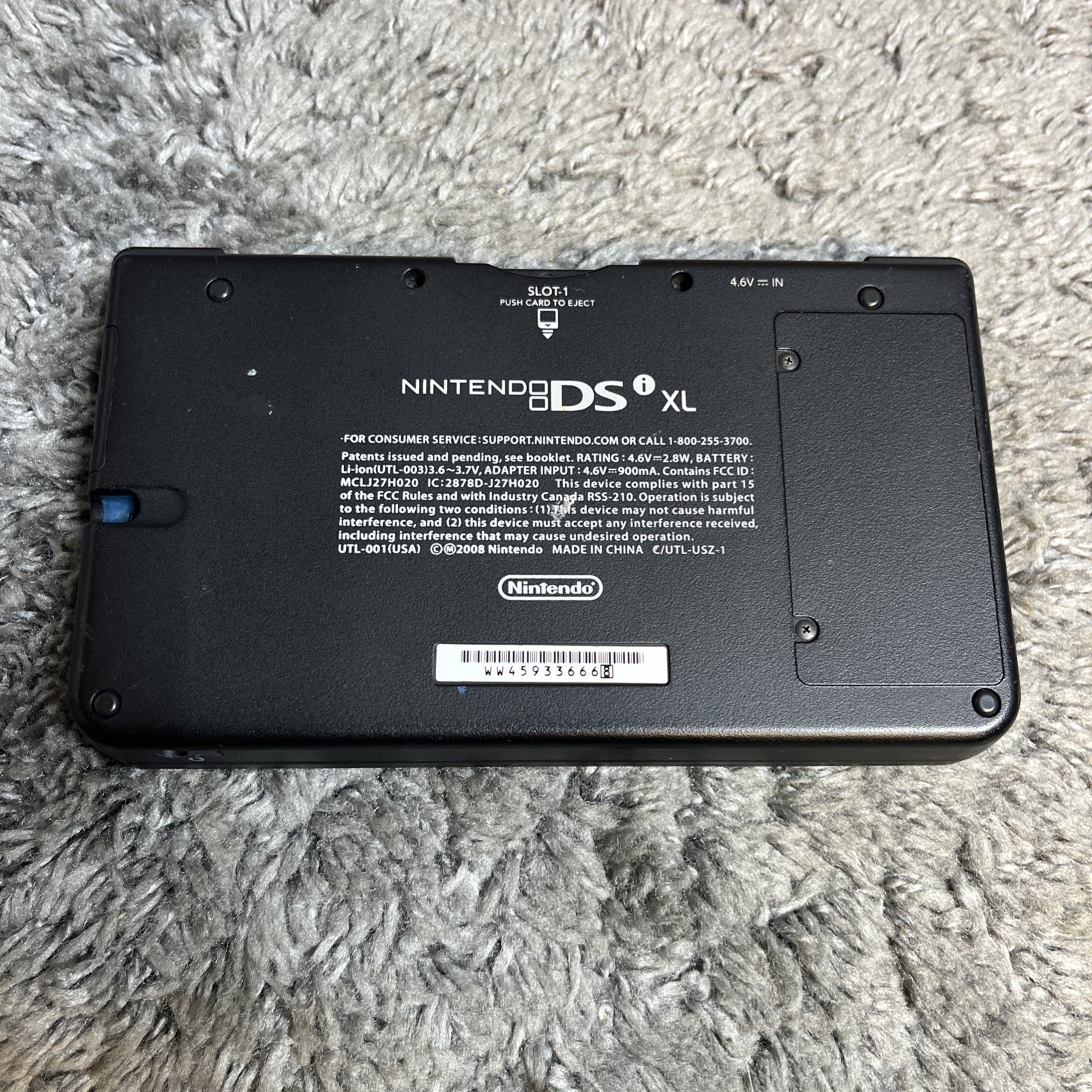 Nintendo DSi XL Blue Console (UTL-001) Works, Top Screen Blank – Parts / Repair