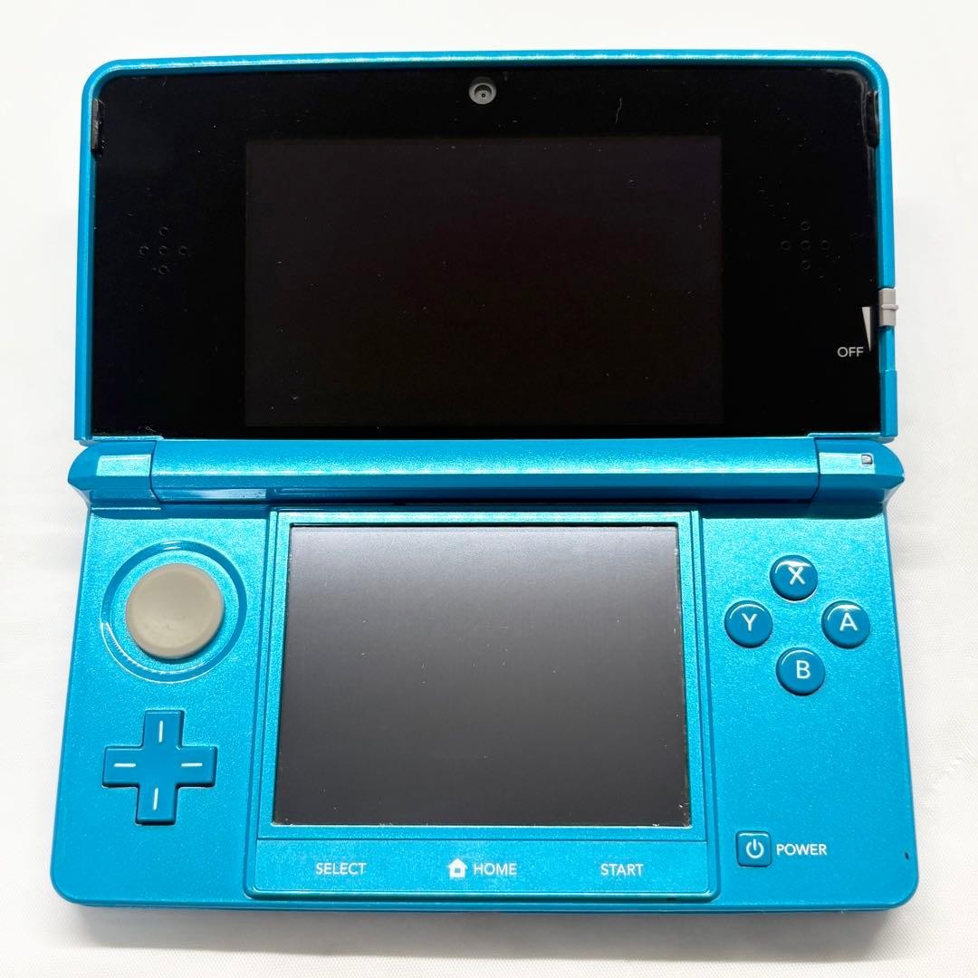 LCD in excellent condition Nintendo 3DS Light Blue genuine charger confirmed to