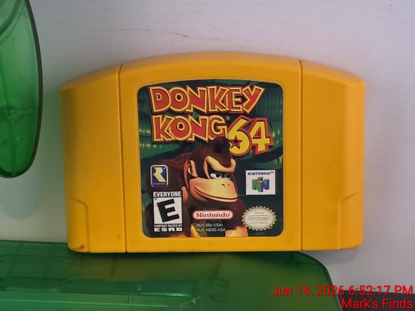 Nintendo 64 N64 Jungle Green Donkey Kong Console Bundle W/ Expansion Pak Tested
