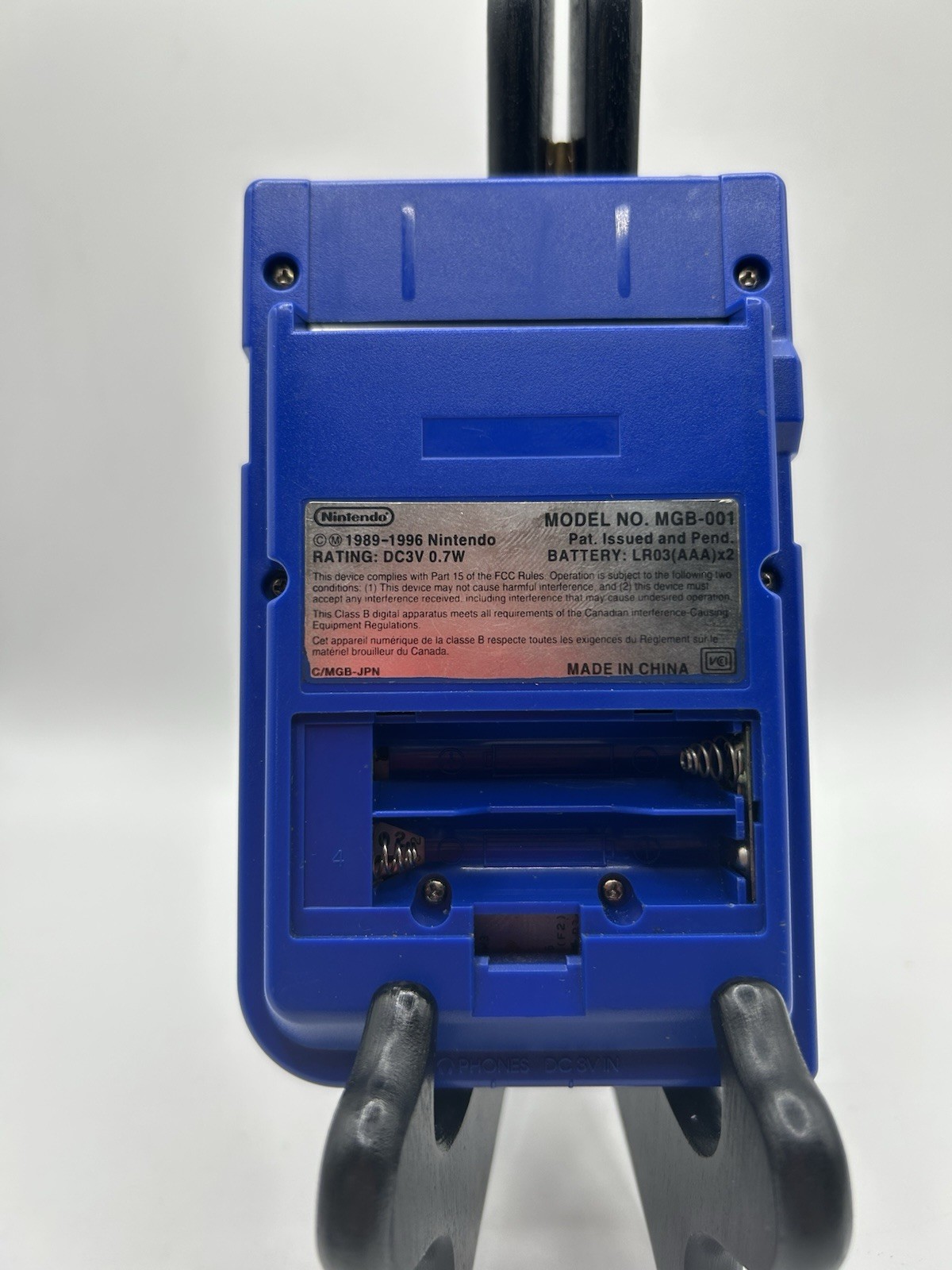 Blue Nintendo GameBoy Pocket (MGB-001) Vintage Original Handheld Tested Works!