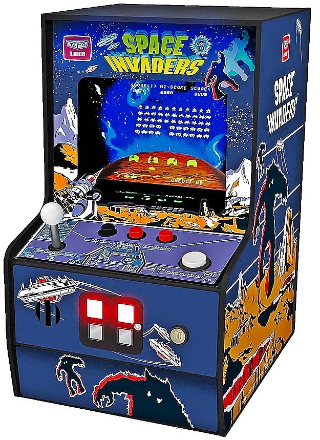 👾 SPACE INVADERS My Arcade TAITO Retro Player Machine w/Backlit Marquee 🆕 NEW!
