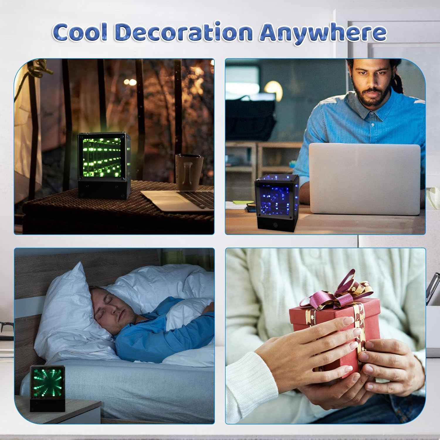 LED Light Soldering Kit with Acrylic Case, Touch Control Multi-Color Light Tunne