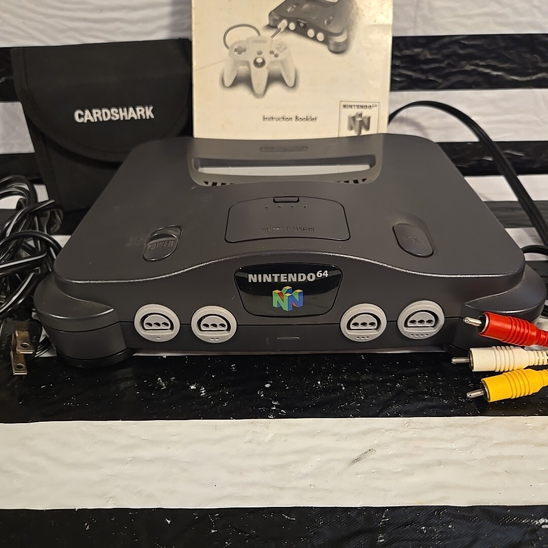 NINTENDO 64 N64 Game Console Memory Expansion Pak 256K Card Cords Instructions