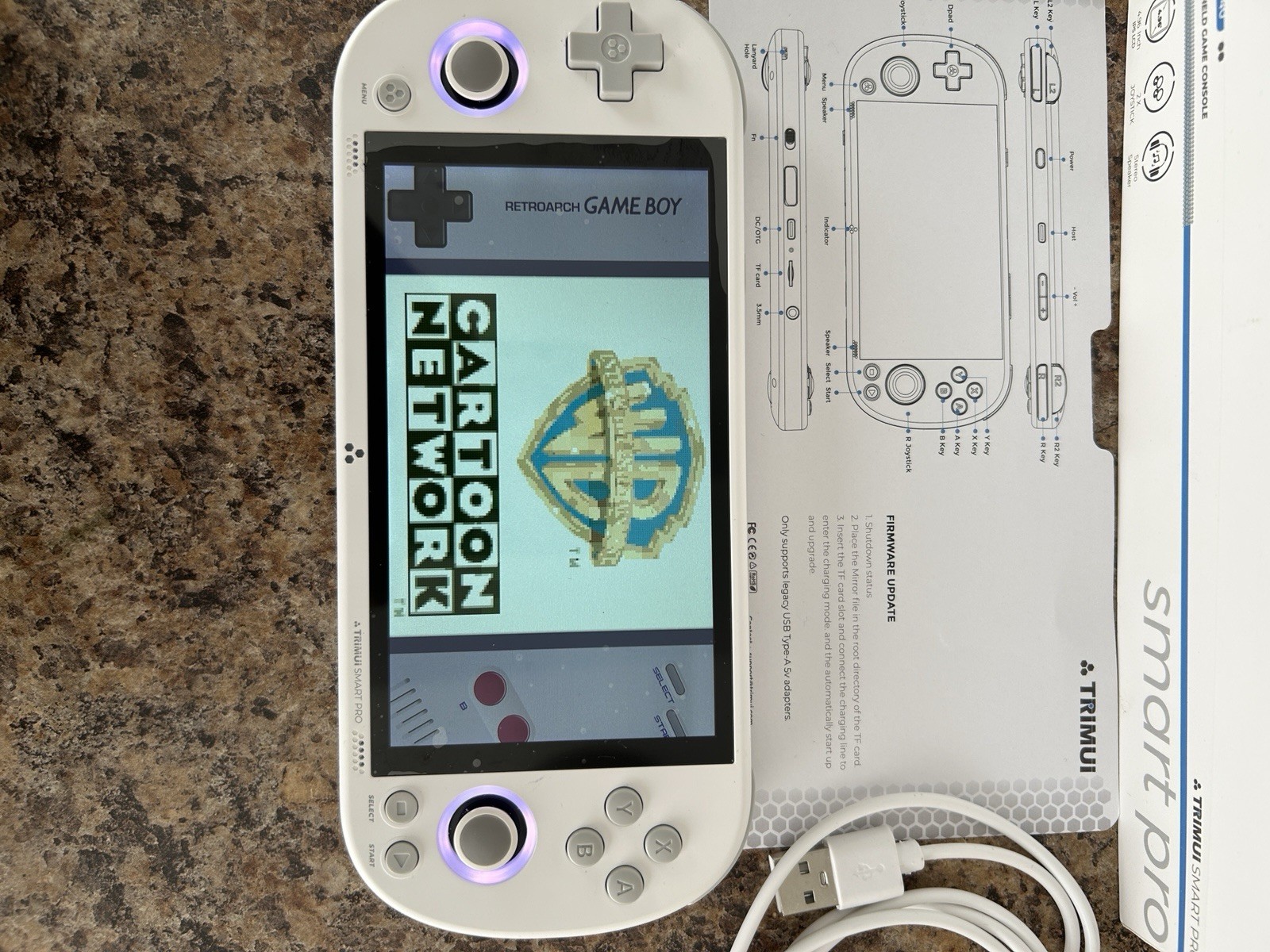 Trimui Smart Pro TG5040 Handheld Video Game Console White