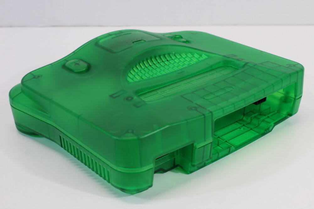 Nintendo 64 Clear Jungle Green Console NTSC REGION FREE N64 Controller AC AV LED