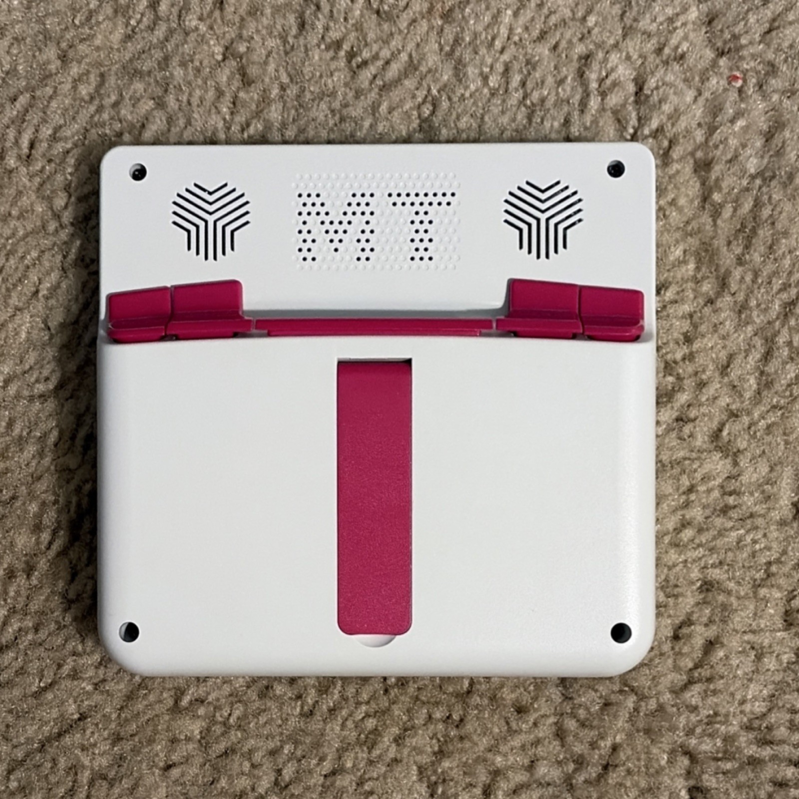 GAMEMT Handheld Video Game Console White Pink Stand HDMI USB Multiple Games
