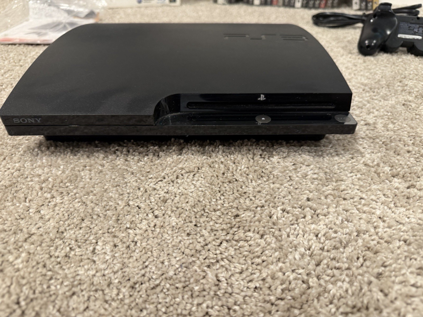 Sony PlayStation 3 Slim PS3 160GB Console Bundle W/ 24 Games & Controller & Box
